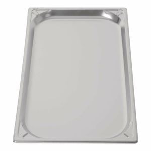 Vogue Heavy Duty Stainless Steel 1/1 Gastronorm Pan 20mm - DW431 - 3