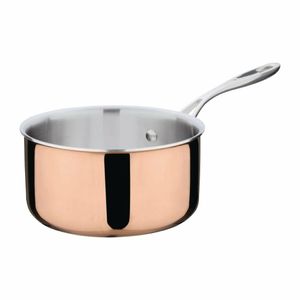 Vogue Induction Tri Wall Copper Saucepan 180mm - CM675 - 1
