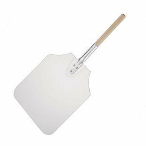 Vogue Wood Handle Aluminium Pizza Peel 31x36cm - GE208 - 1
