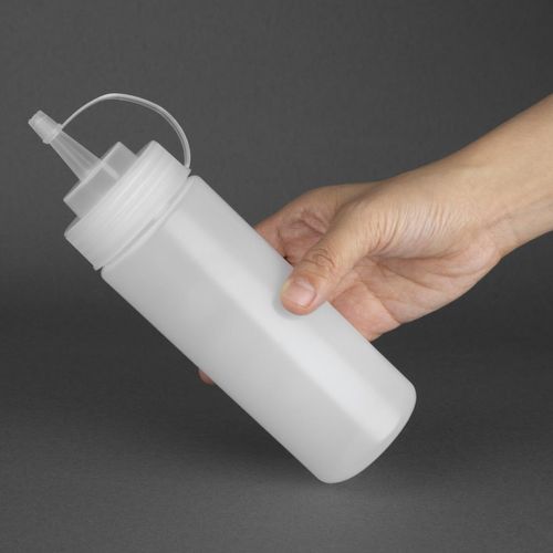 Vogue Clear Squeeze Sauce Bottle 12oz - K657 - 5