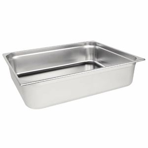 Vogue Stainless Steel 2/1 Gastronorm Pan 150mm - K807 - 1