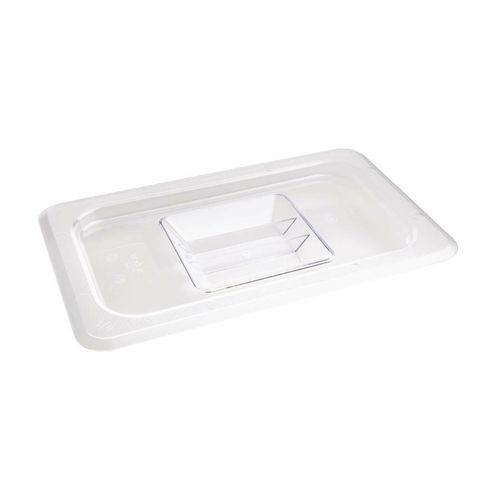 Vogue Polycarbonate 1/4 Gastronorm Lid Clear - U247 - 1