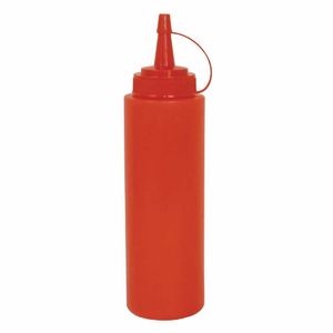 Vogue Red Squeeze Sauce Bottle 35oz - W833 - 1