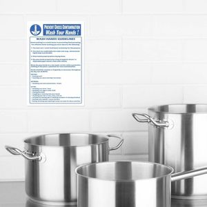 Vogue Prevent Cross Contamination Wash Hands Sign - Y909 - 3
