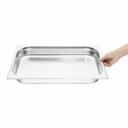 Vogue Stainless Steel 1/1 Gastronorm Pans 65mm (Pack of 6) - S895 - 4