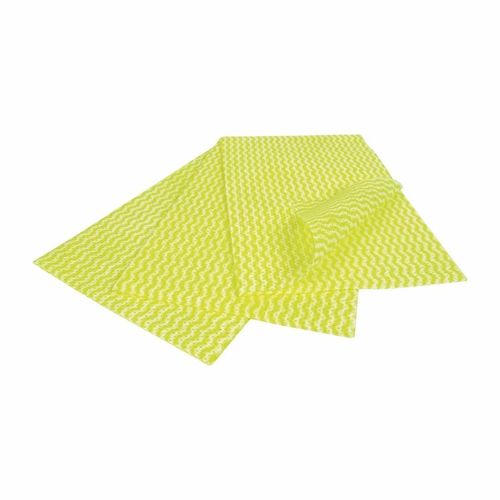 EcoTech Envirowipe Antibacterial Compostable Cleaning Cloths Yellow (25 Pack) - FA210 - 1