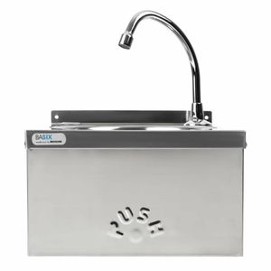 Basix Stainless Steel Knee Operated Hand Wash Basin - CC260 - 3