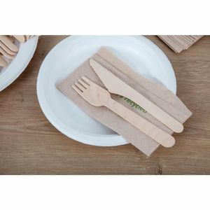 Fiesta Compostable Disposable Wooden Forks (Pack of 100) - CD903 - 3