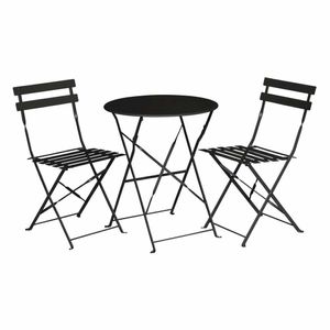 Bolero Black Pavement Style Steel Table 595mm - GH558 - 3