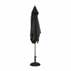 Bolero Square Double Pulley Parasol 2.5m Diameter Black - GH990 - 3