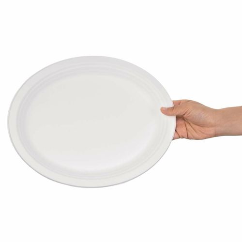 Fiesta Compostable Bagasse Oval Plates 316mm (Pack of 50) - FC535 - 3