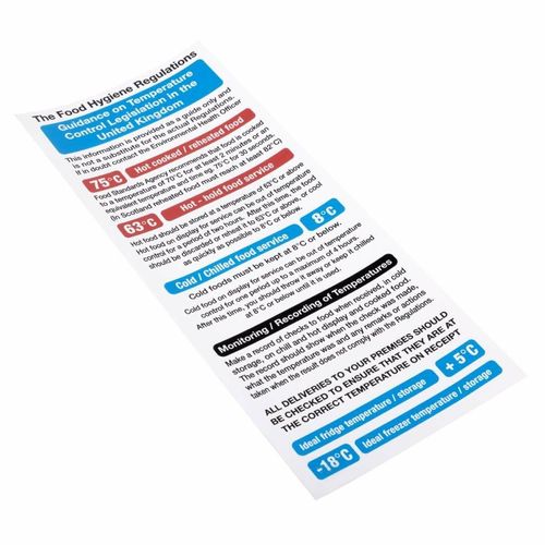 2006 Food Act Cook Chill Guidelines Sign - L967 - 2