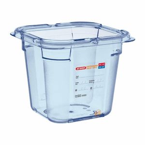 Araven ABS Food Storage Container Blue GN 1/6 150mm - GP572 - 1