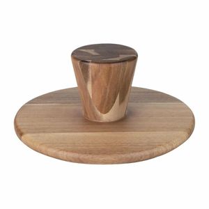 Olympia Acacia Cake Stand 305(Ø) x 127(H)mm - FE150 - 3