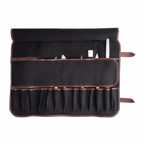 Boldric Canvas Knife Bag Black 17 Slots - CM557 - 5