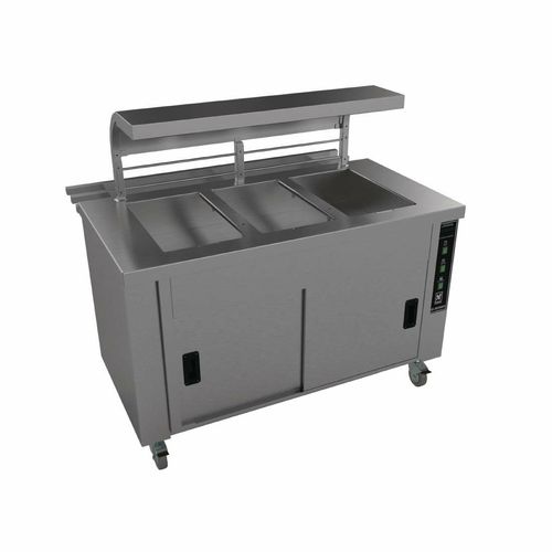 Falcon Chieftain 3 Well Heated Servery Counter with Trayslide HS3 - GM189 - 1