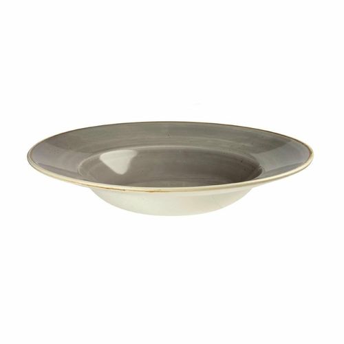 Churchill Stonecast Round Wide Rim Bowl Peppercorn Grey 240mm (Pack of 12) - DF797 - 2