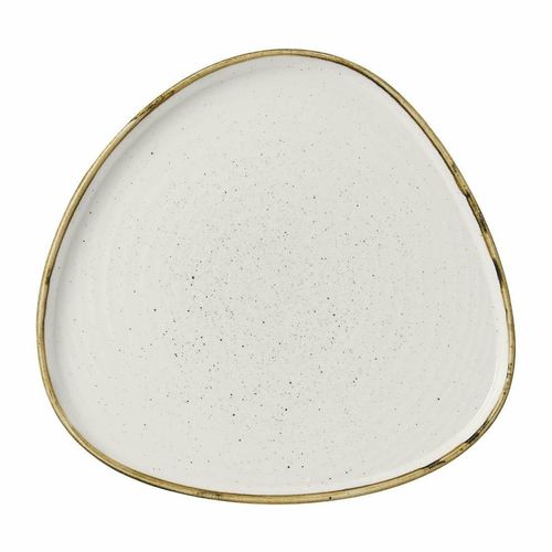 Churchill Stonecast Barley White Triangle Walled Chefs Plate 260mm (Pack of 6) - FR030 - 1