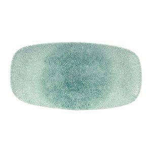 Churchill Studio Prints Raku Rectangular Plates Jade Green 153 x 298mm - DW405 - 1