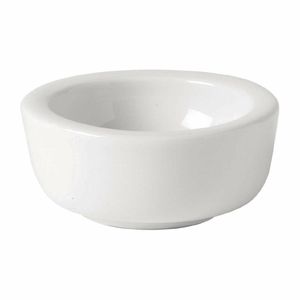 Utopia Titan Butter Dishes White 65mm (Pack of 6) - CW265 - 1