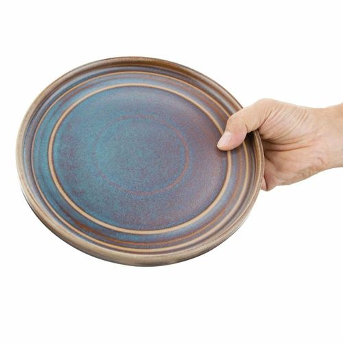 Olympia Cavolo Flat Round Plates Iridescent 220mm (Pack of 6) - FD915 - 8