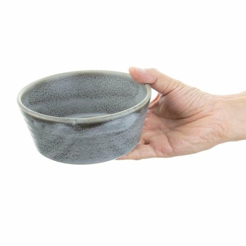 Olympia Cavolo Flat Round Bowls Charcoal Dusk 143mm (Pack of 6) - FD918 - 6