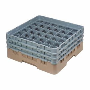 Cambro Camrack Beige 36 Compartments Max Glass Height 174mm - DE795 - 1