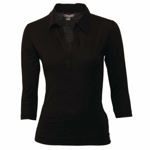 Chef Works Womens V-Neck T-Shirt Black S - B038-S - 3