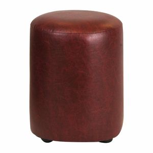 Cylinder Faux Leather Bar Stool Garnet (Pack of 2) - FT453 - 1