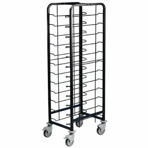 EAIS Powder Coated Enamel Clearing Trolley 12 Shelves - DP290 - 1