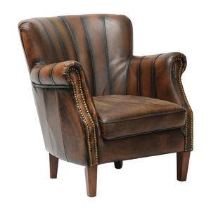 Lancaster Leather Chair Chestnut - FT441 - 1