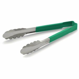 Vollrath Green Utility Grip Kool Touch Tong 12 - DC254 - 1