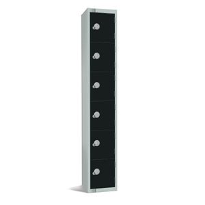 Elite Six Door Electronic Combination Locker Black - GR675-EL - 1
