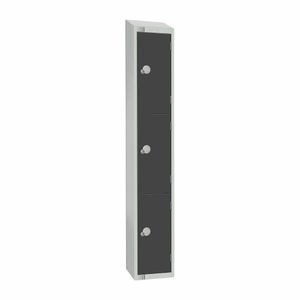 Elite Three Door Manual Combination Locker Locker Graphite Grey - GR679-CLS - 1