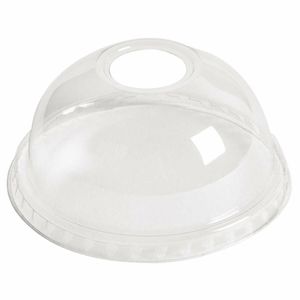 eGreen Domed Lids With Hole 77mm (Pack of 1000) - DE134 - 1