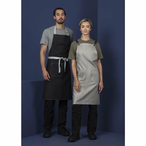 Southside Bib Apron Denim Black - B981 - 5