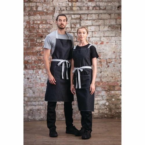Southside Bib Apron Denim Black - B981 - 4