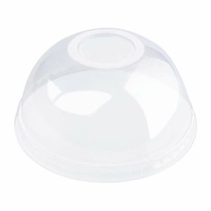 Fiesta Compostable PLA Cold Cup Domed Lids 12oz / 16oz / 20oz (Pack of 1000) - FA345 - 3