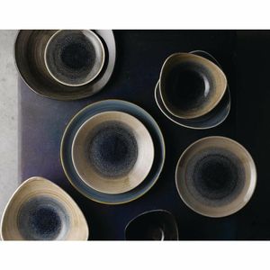 Churchill Stonecast Aqueous Triangular Plates Bayou Taupe 265mm (Pack of 12) - FA664 - 3