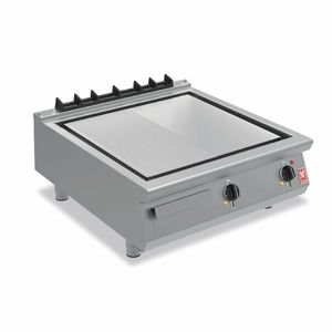 Falcon F900 800mm Half-Ribbed Steel Griddle E9581R - HC081 - 1