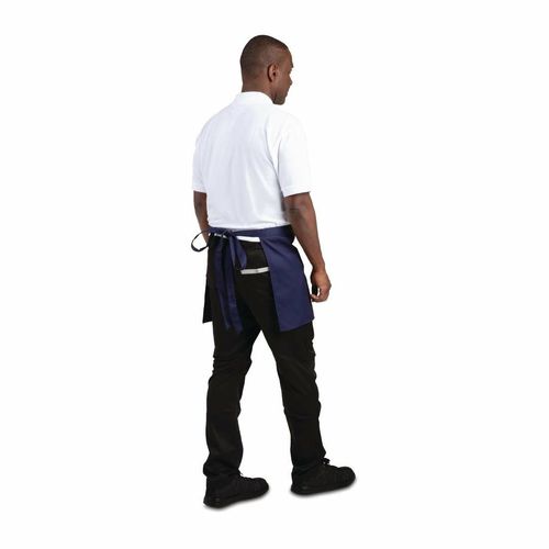 Whites Short Bistro Apron Navy Blue - BB179 - 5