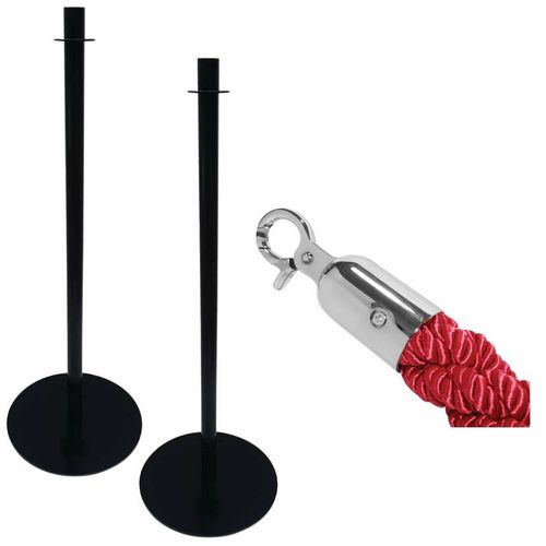Special Offer Bolero 2.5m Red Barrier Rope and Barrier Posts - SA546 - 1