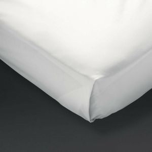 Mitre Comfort Percale Flat Sheet White Super King - GT807 - 1