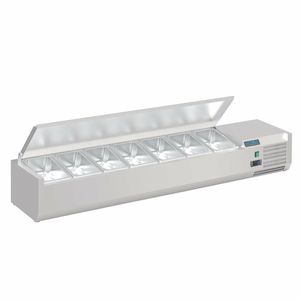 Polar G-Series Countertop Prep Fridge with Lid 7x 1/4GN - FA855 - 3