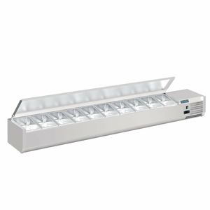 Polar G-Series Countertop Prep Fridge with Lid 10x 1/4GN - FA857 - 3