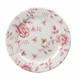 Churchill Vintage Prints Tea Plates Cranberry Rose Print 170mm (Pack of 6) - GF615 - 1