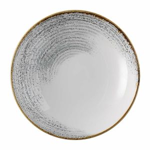 Churchill Studio Prints Homespun Accents Jasper Evolve Coupe Bowl Grey 248mm (Pack of 12) - FS948 - 1