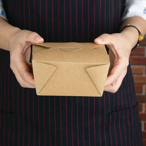 Fiesta Recyclable Cardboard Takeaway Food Containers 112mm (Pack of 300) - FN894 - 2