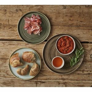 Churchill Stonecast Walled Plates Duck Egg 260mm (Pack of 6) - 3