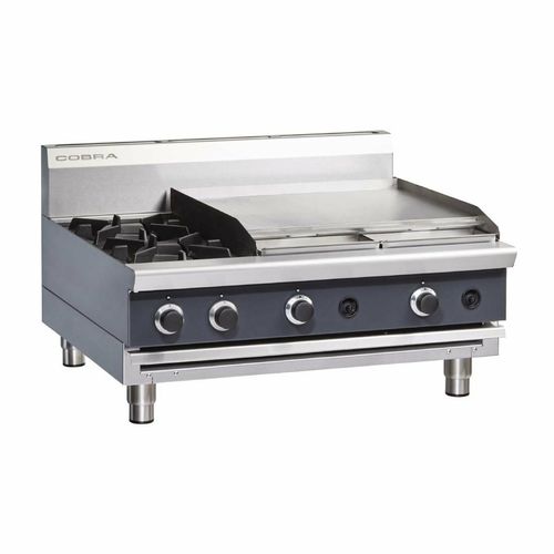 Cobra Countertop LPG Hob with Griddle C9B-B - 1